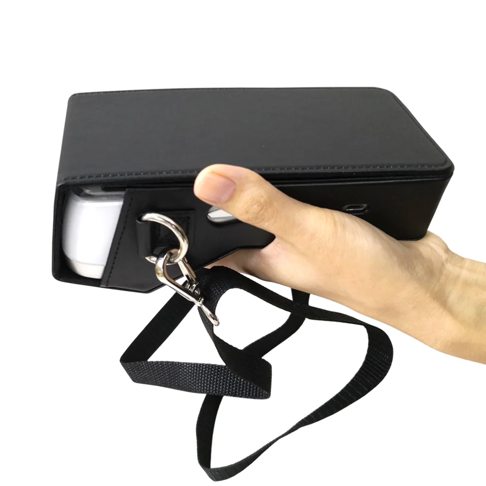 For Pax A920 Smart POS Terminal Device PU Leather Protective Case Shoulder Bags With Front Cover Protect Screen & Shoulder Strap