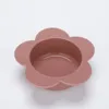 ชามเดี่ยวสำหรับเด็ก ลายดอกไม้ - สีแดงเข้ม
