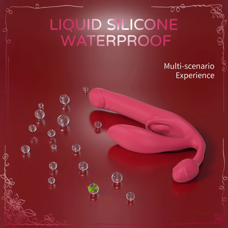10 Frequency Vibration Tapping Vibrator G Spot Stimulate Powerful Double Head Sex Toy Vibrator for Lesbian Factory New Hot Sale