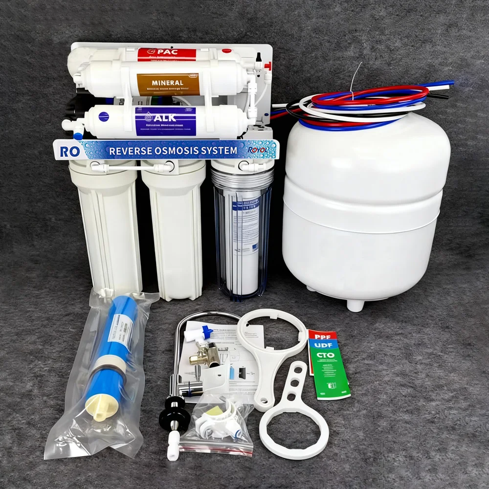 Systme de Filtration d'Eau par Osmose Inverse  5 tapes Ultra Sr 75 GPD  pour Consommation Directe, Vente en Gros pour Usage Domestique