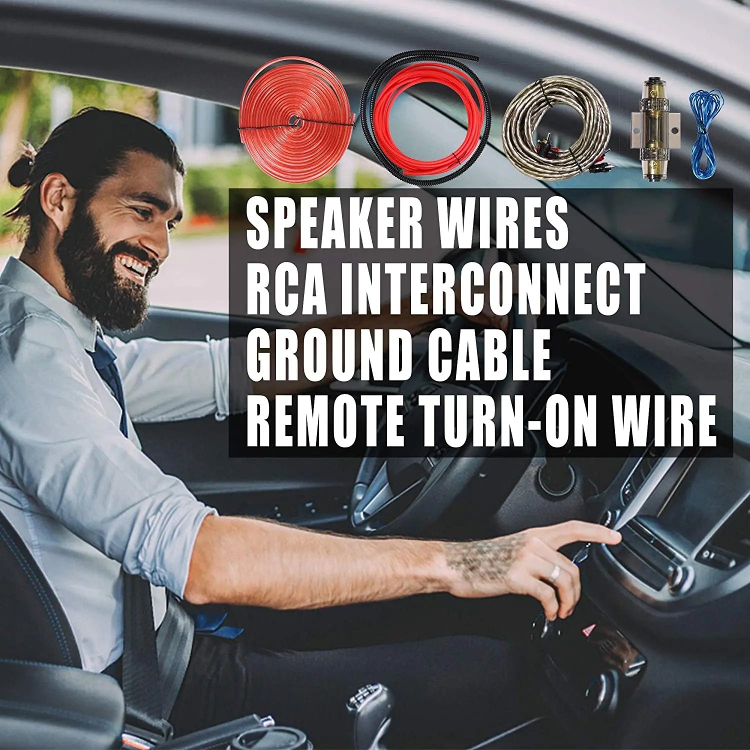 Factory Supply 1500w Car Amps Cable For Car Audio Pure Copper Car Ofc Amplifier Installation 4