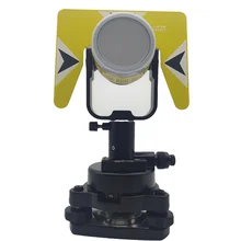 Yellow Single Prism With Soft Bag Compatible Total Station Surveying