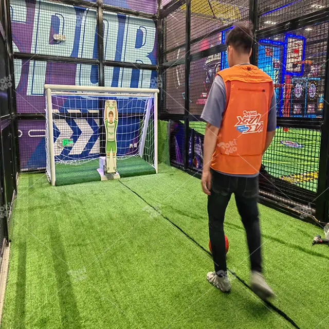 Домашняя игровая площадка Pokiddo интерактивный спортивный батут аттракционы футбольная игра интеллектуальный футбольный робот