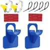 สีฟ้า /2 ชุด +2 แถบคอ /opp