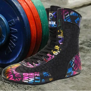 2026 Trending Factory Wholesale Drop-shipping Training Gym Wrestling Boots Boxing Shoes for Men Wrestl Shoes
