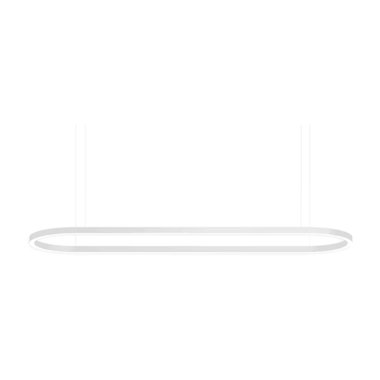 New Curved Oval Type Led Linear Pendant Light with Aluminum Profile Customized Size Splicing Led Linear Light