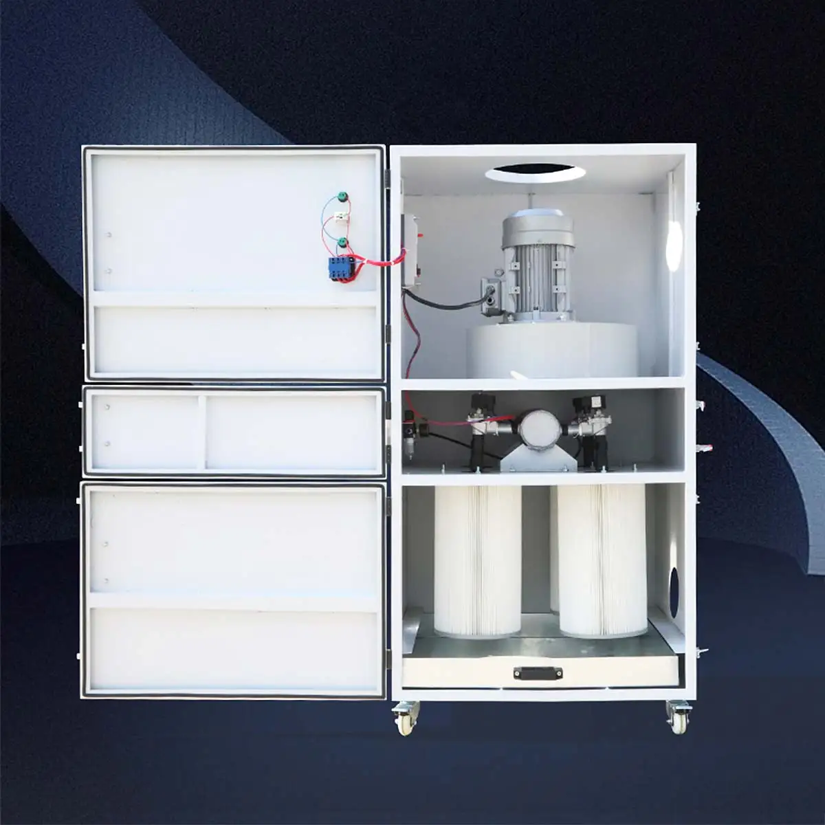 2.5kw Industrial Dust Collector Pulse Dust Collector With Cartridge