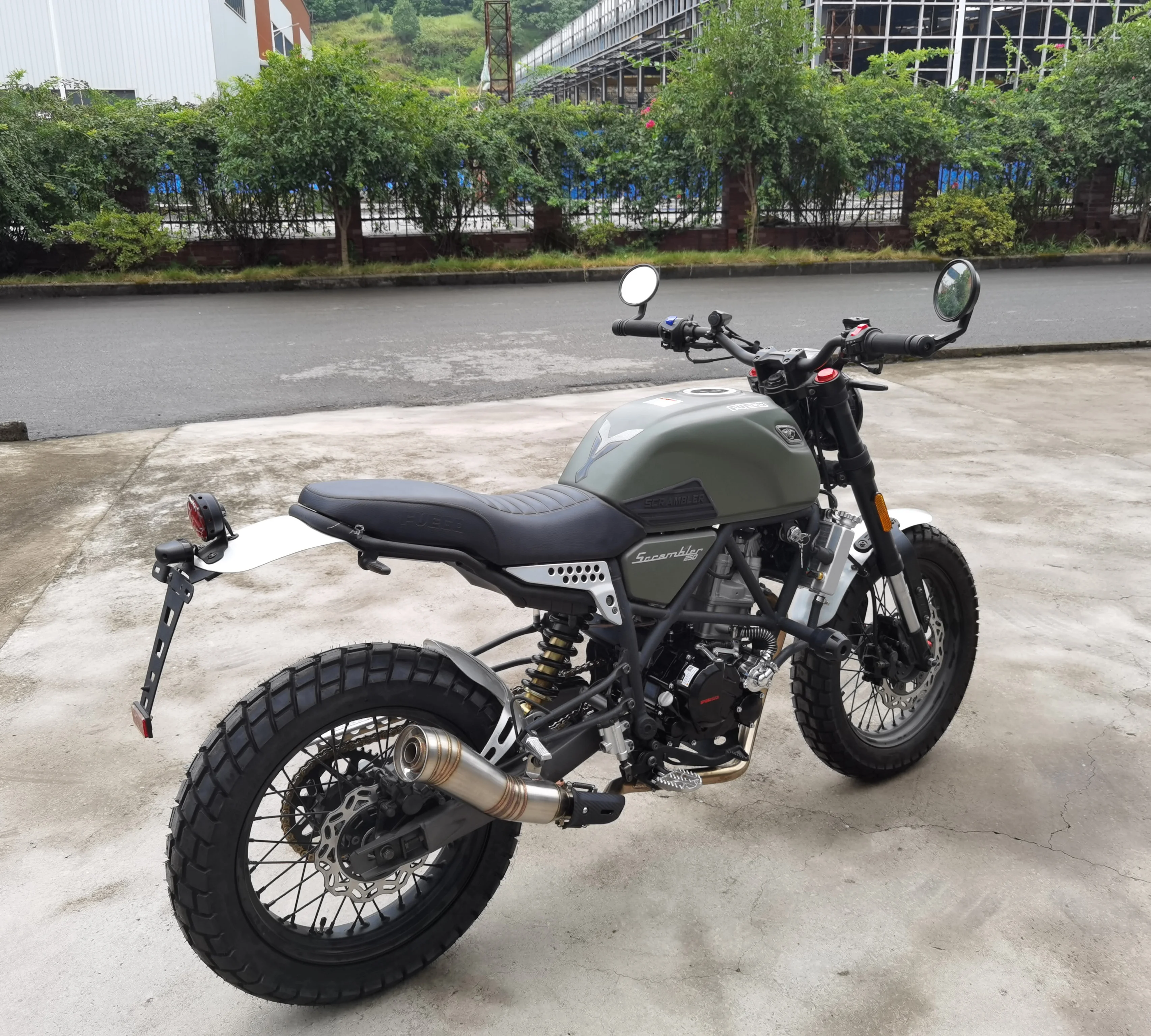 China 300cc motorcycles FUEGO SCRAMBLER 300 Powerful water cooled motorcycle No.22073104