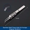 Steel, 3-hole, multi-groove, square