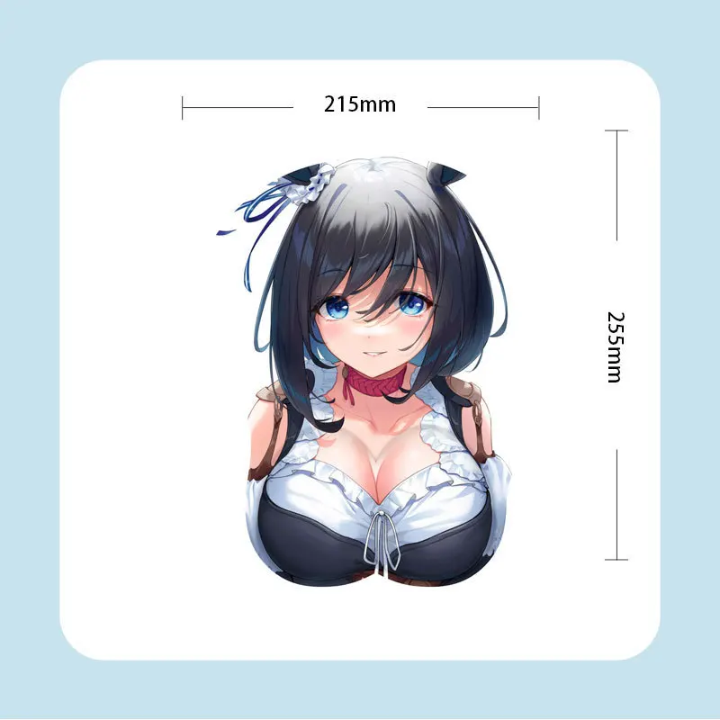 Low MOQ Custom Exclusive Anime Boob 3d Custom Printed Characters Big Chest Mousepads Mouse Pad with Boobs
