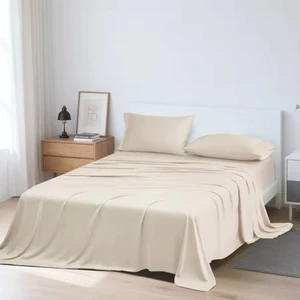 New Arrival Home Use 4-Piece Bamboo Woven Bedsheets Sets Luxury Wedding Inspired