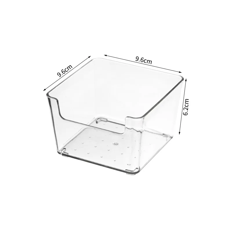 Ownswing Clear Plastic Drawer Bins Storage Container Organizer For ...