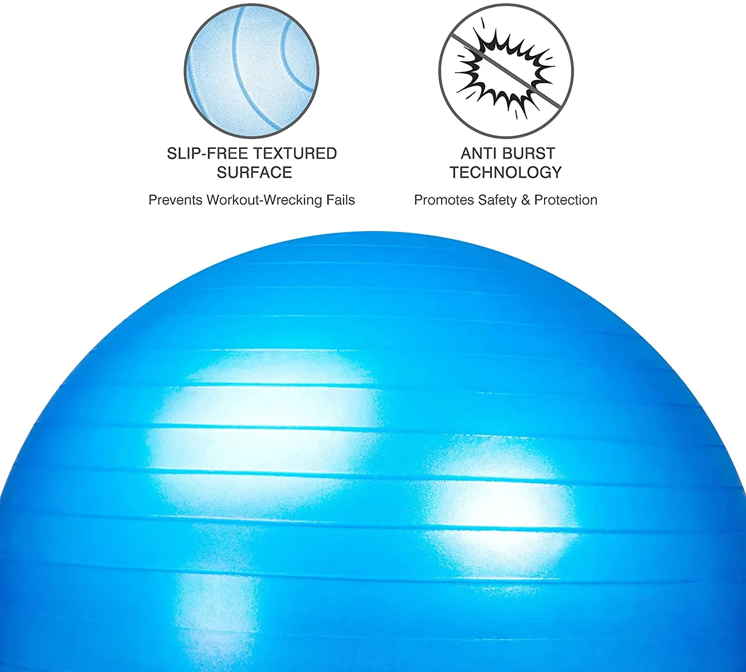 5 Sizes Ball Chair.heavy Duty Swiss Ball For Balance.stability