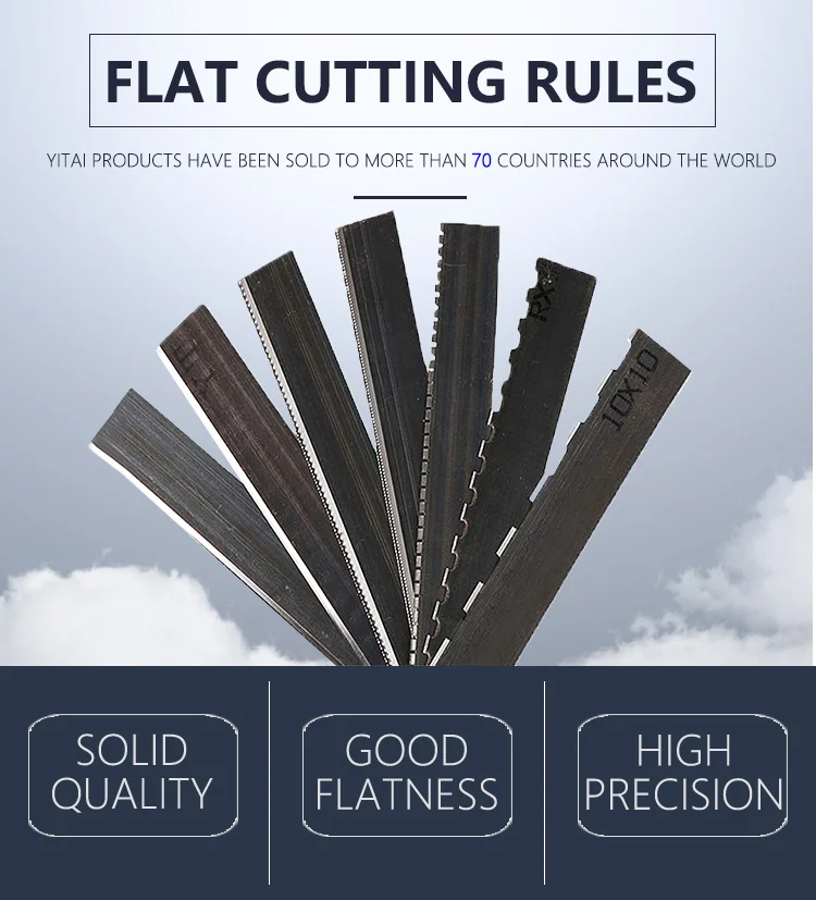 Flat Die Cutting Steel Rule Blade Creasing Rule For Die Making Flat Die Cutting Steel Rule Blade Creasing Rule For Die Making
