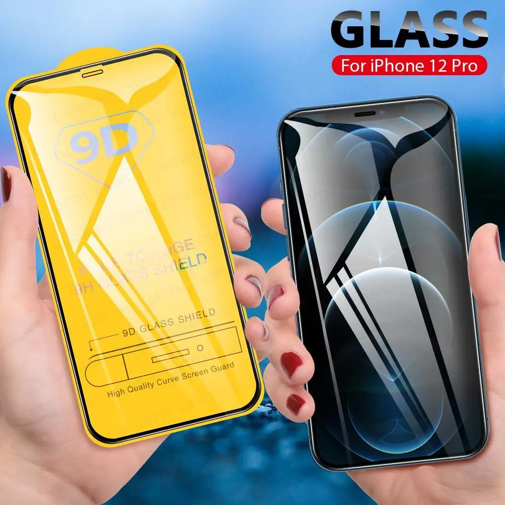 Закаленное стекло 9D для i Phone 13 12 11 Pro Max Защитное X XR XS 7 8 6S Plus 12Pro защита