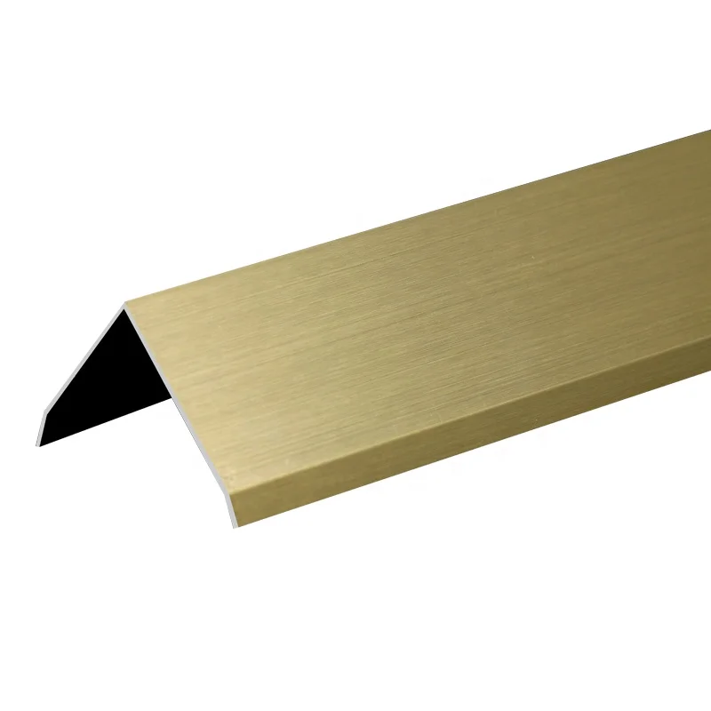 Hot Sale Stainless Steel Tile Edging Profiles For Floor Or Wall Edges Decorative L Shape High Quality Ceramic Tile Trim