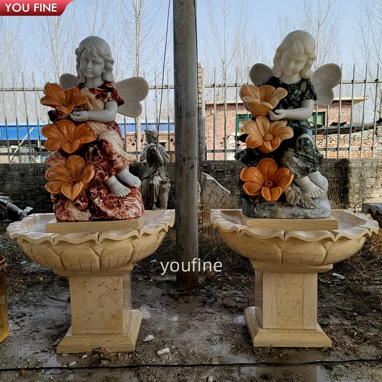 Hand Carved Stone Boy Statue Peeing Boy Water Fountain