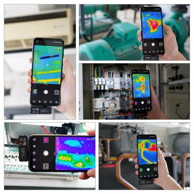 550C Temp 256 X 192 Resolution Thermal Imager USB Android Smartphone Type C Thermal Camera for Phone