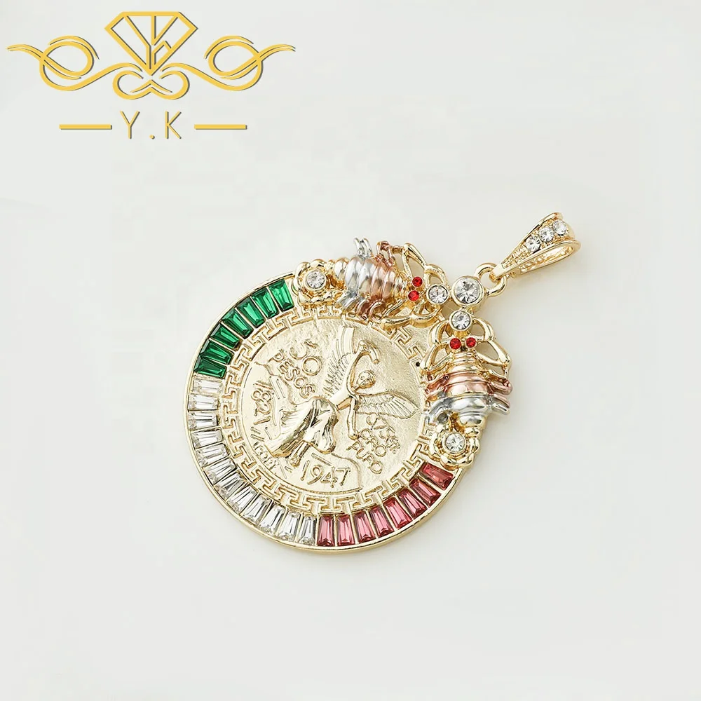 Gold Plated Coin Centenario Mexicano 