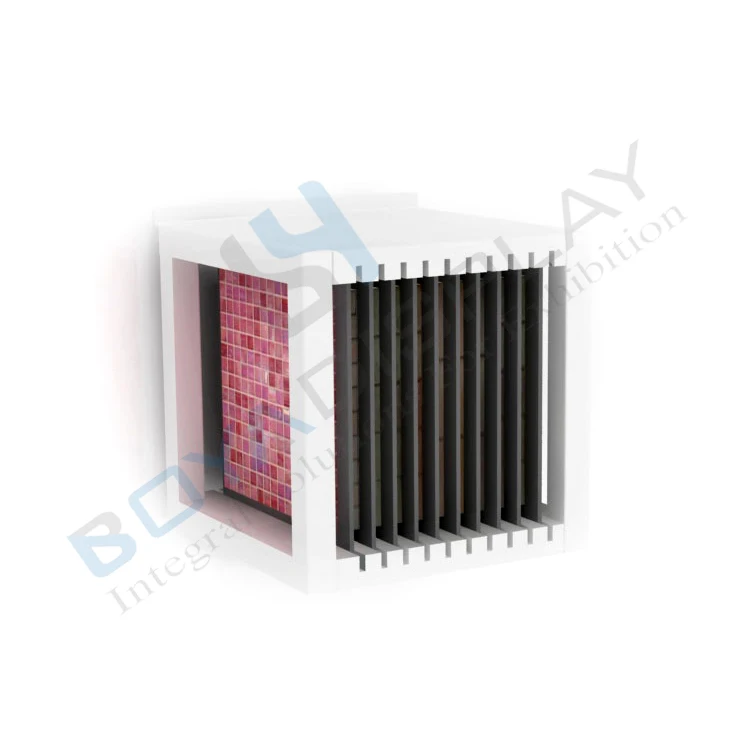 Tile Display Rack Metal Pegboard Ceramic Tile Stone Sample Marble Quartz Stand Pallet Racks With Tile Display Sliding Doors