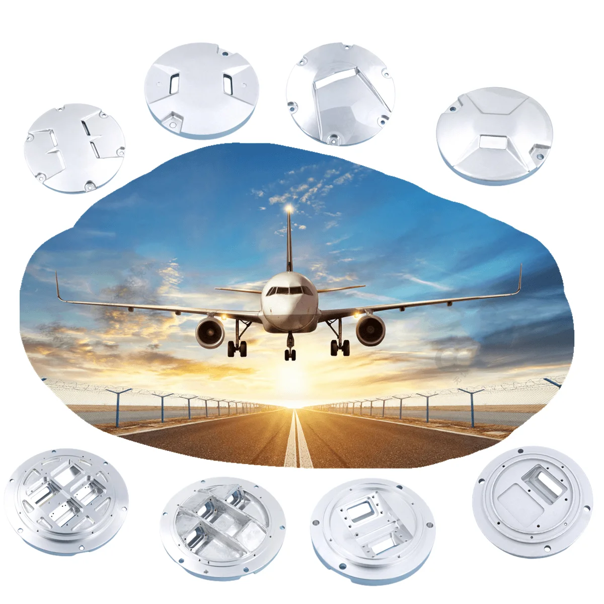 Производитель изготовленный на заказ самолет аэропорт авиационный алюминиевый сплав поковки Китай