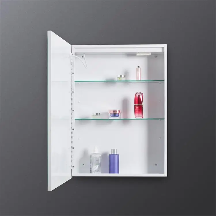 Роскошный светодиодный зеркальный шкаф с акриловым освещением металлическая подсветка для ванной комнаты медицинский домашняя мебель