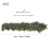 Green 1.8m/6ft: 180-branch Flocked