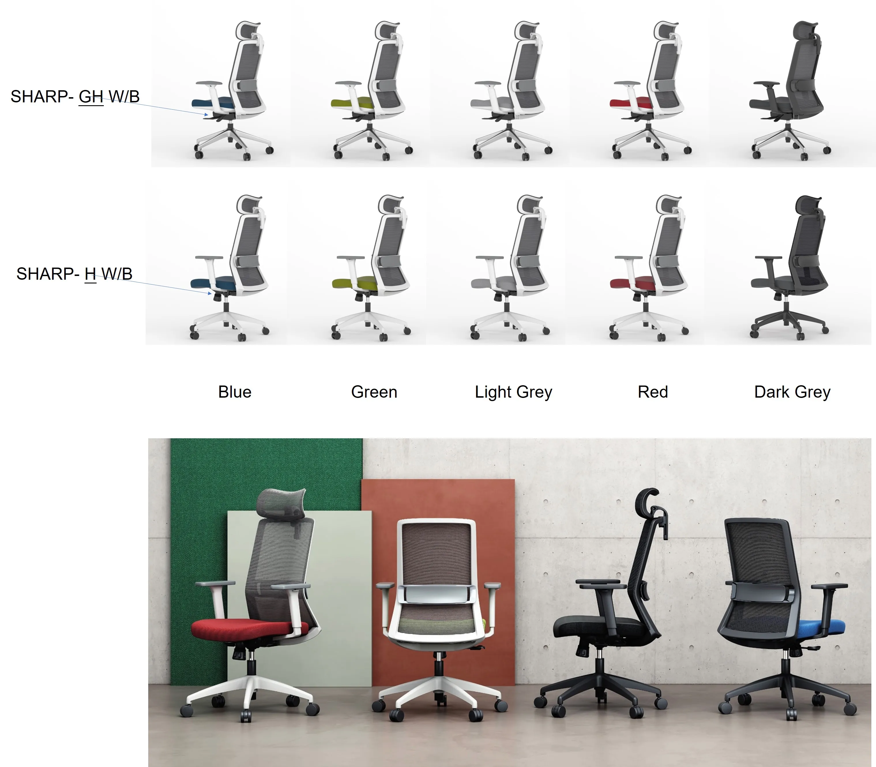 Mesh Swivel Executive Office Chair High Back manufacture