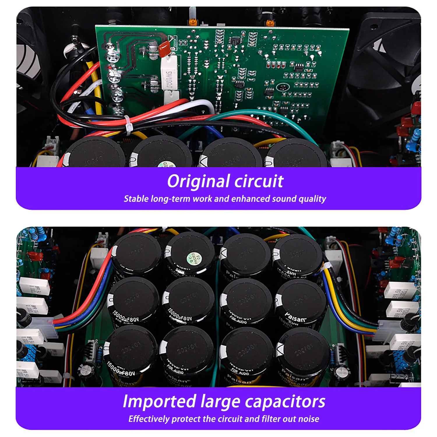 CA50 2200 Watts Two Channel Power Amplifier CA Amplifier Audio Power Amplifier for Disco