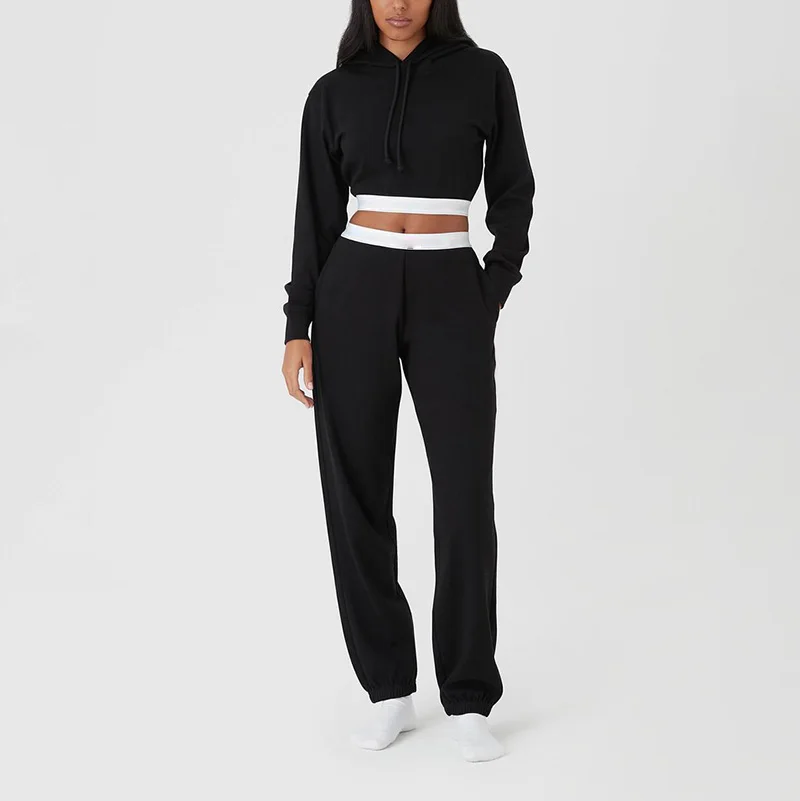 Conjunto De Sudadera Corta Y Pantalón Corto Personalizado Para Mujer,Chándal  De 2 Piezas,Venta Al Por Mayor - Buy Chaqueta Sudadera Con Capucha Y  Joggers De Conjunto,De Sweatsuit,Top Trajes De Sudor Product on
