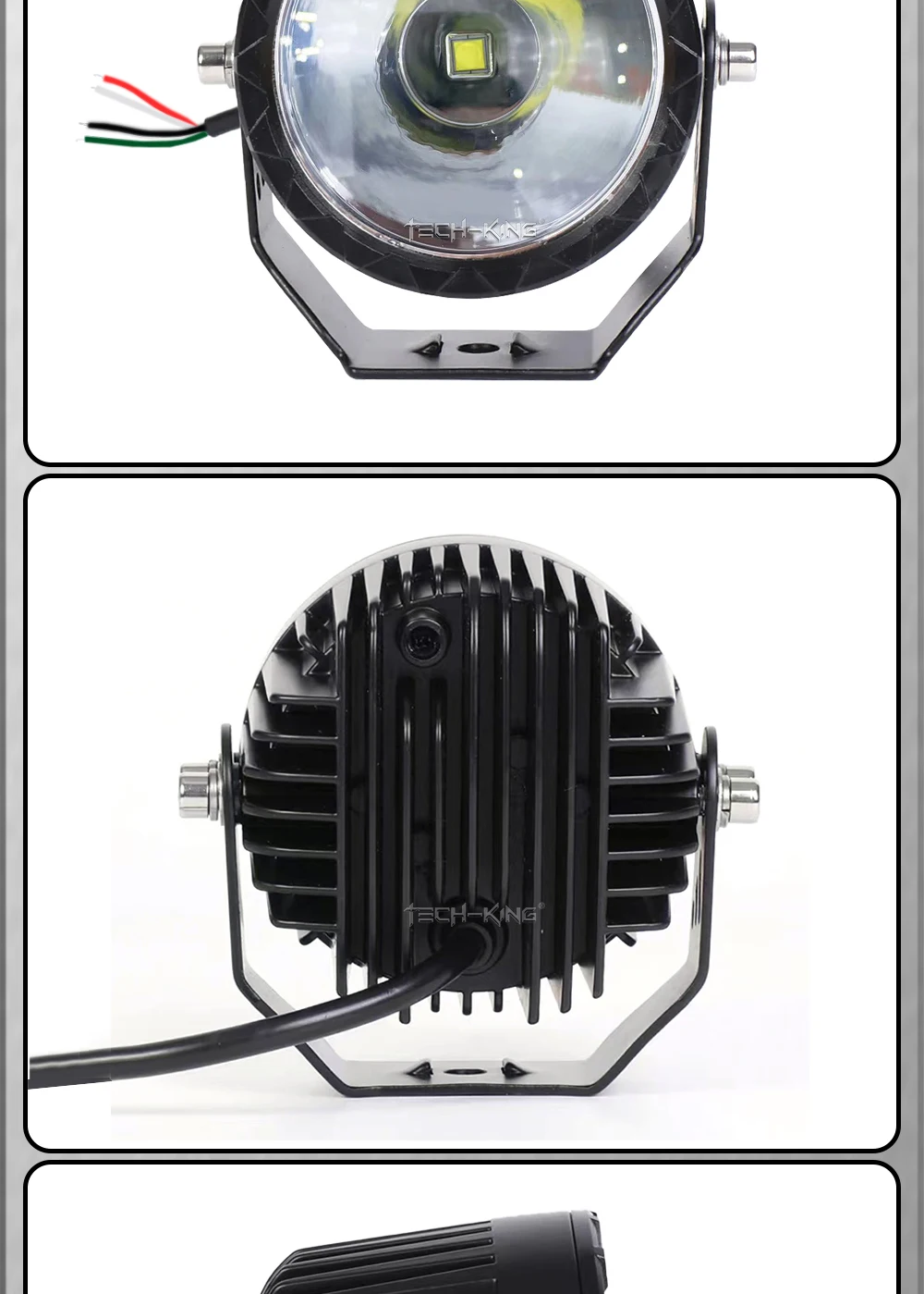 Super Bright 3.5 Inch Spot White Yellow LED Work Light For Car SUV Offroad Motorcycle ATV UTV BUS Truck 10-80V Fog lamp