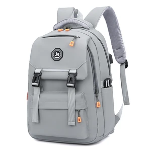 OMASKA Custom Logo Casual USB Charging Laptop Backpack Waterproof Oxford Material 17 Inch Business Computer Bag