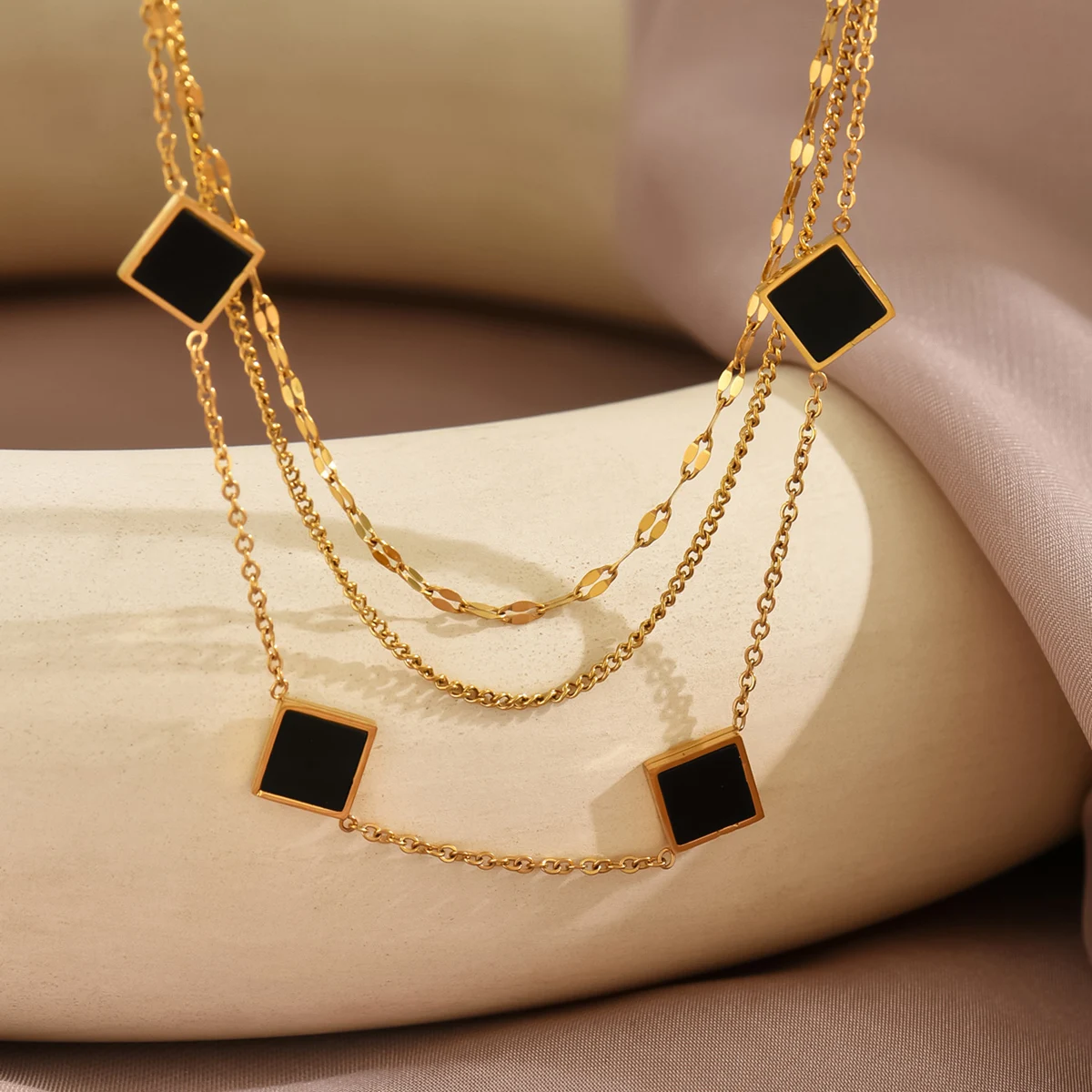 18K Gold Plated Titanium Steel Collarbone Chain