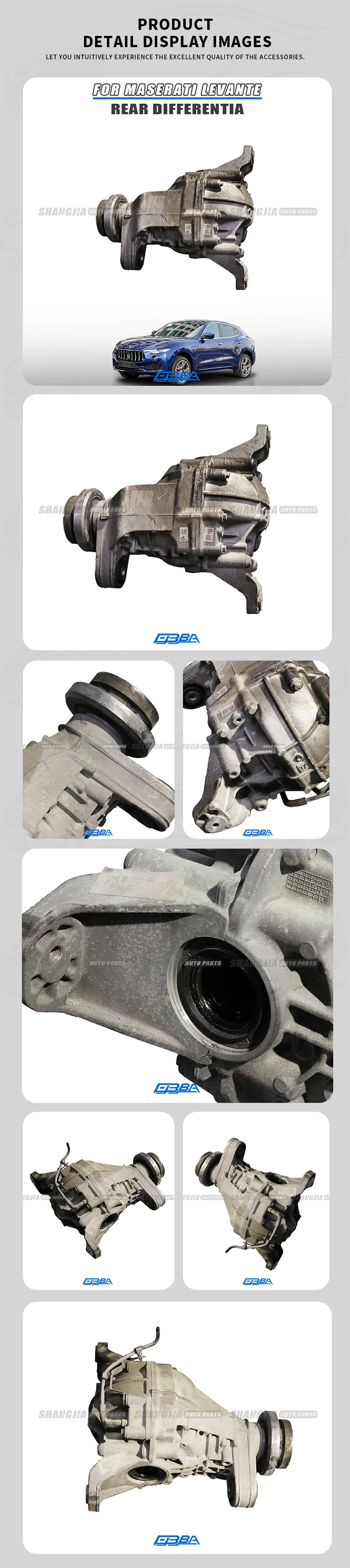 Metal Rear Car Differential For Maserati Levante OE 670038072 2017 Original Used Other Auto Parts manufacture