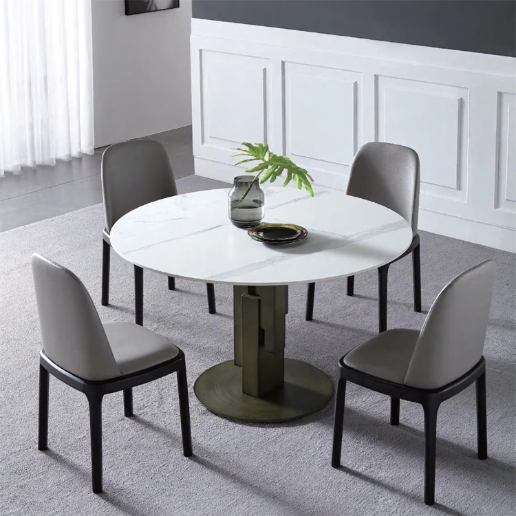 st lucia 4 seater grey round dining set