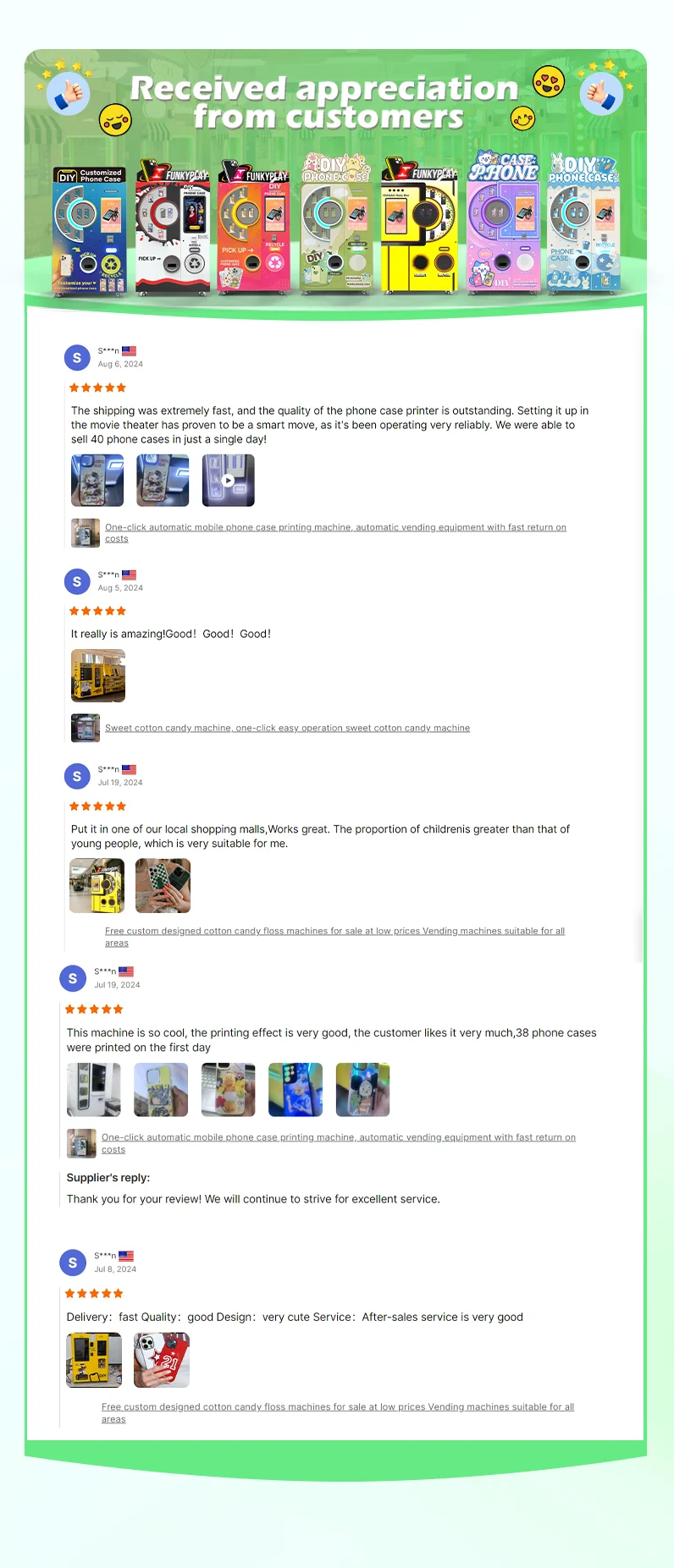 product funkyplay tourist attraction souvenir print phone case vending machine with landmark designs591-10
