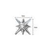 Octagonal star silver