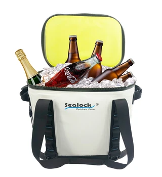 Sealock OEM custom large/mini freezable promotional delivery picnic fishing 4/6/12/16/20/24 can wine beer insulated cooler bags