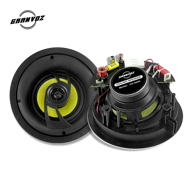 New 6-Inch HiFi Ceiling Sound System Speakers with 25mm Tweeter 8 Ohm for Home Theatre