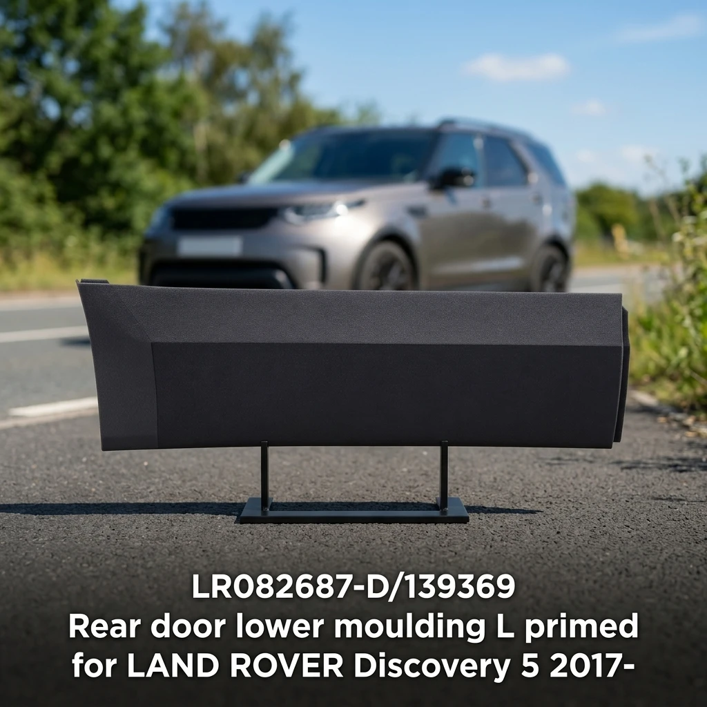 LR082687-D/139369 Weather Resistant Rear Door Lower Moulding L Primed for LAND ROVER Discovery 5 2017-