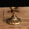 2C5aXH Candelabro bajo con boca redonda en oro negro
