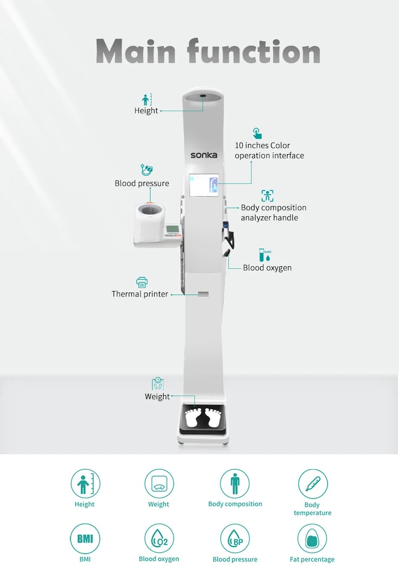 product hospital self service blood pressure machine cheap scale medical health body fat scale-61