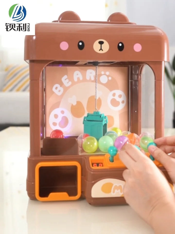 Mini Claw Machine For Kids Adults With Prizes,Volume Control And 60 Seconds Countdown Gumball