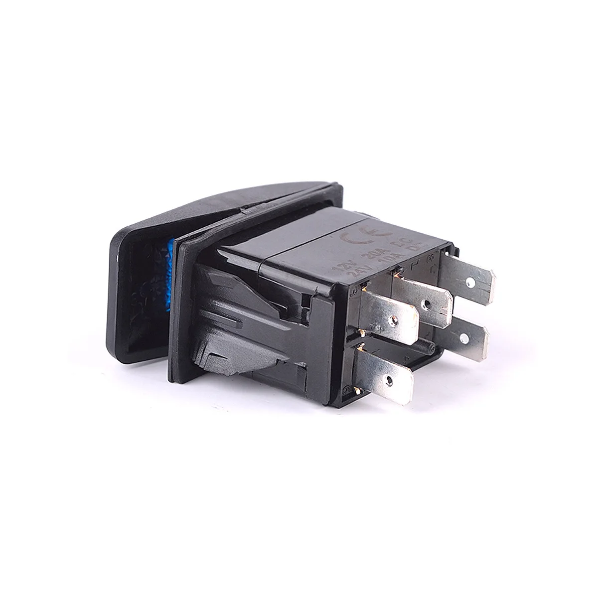 KETO Cool Black Blank (ON)-OFF-(ON) DPDT 6 Мгновенный Переключатель для автомобиля