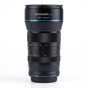 SIRUI 24mm Anamorphic Fixed Focus Wide-Angle Lens F2.8 1.33X Full Frame for E Mount Blue Flare