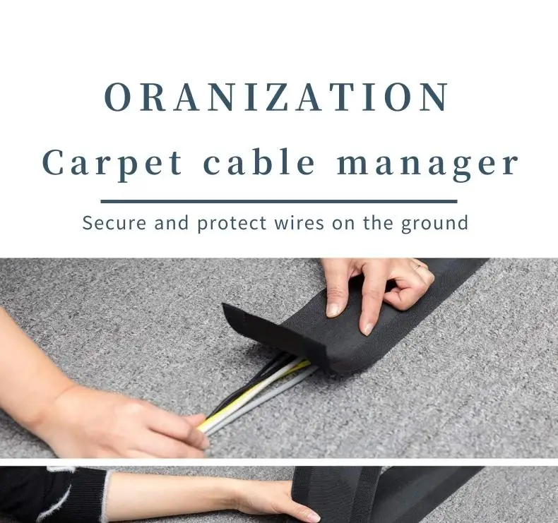 Floor Cable Cover Cords Cable Protector Carpet Cable Management For