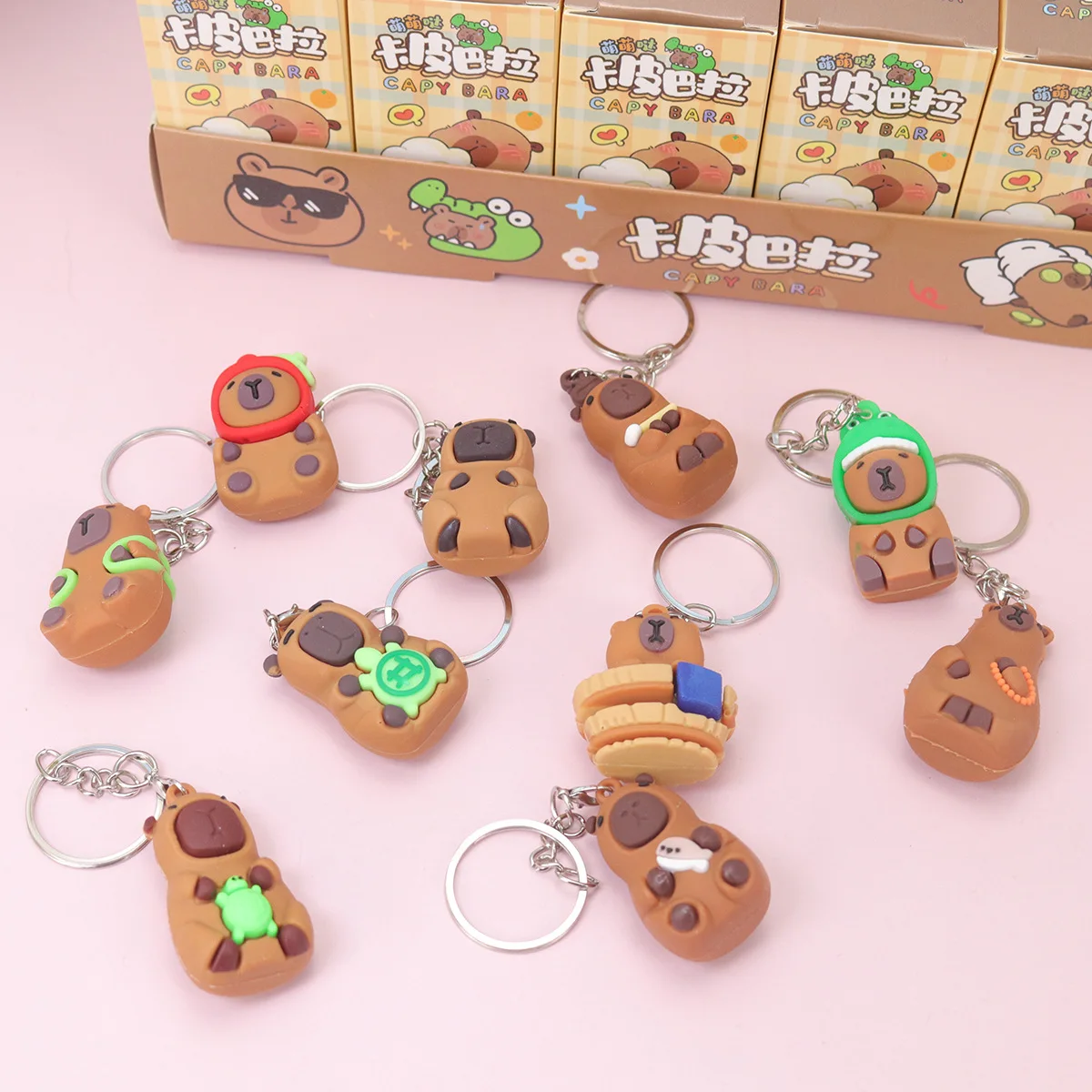Blind Box Figurine Capybara Surprise – 1 Pièce Boîte Mystère Capybara Mignon, Collection & Décoration
