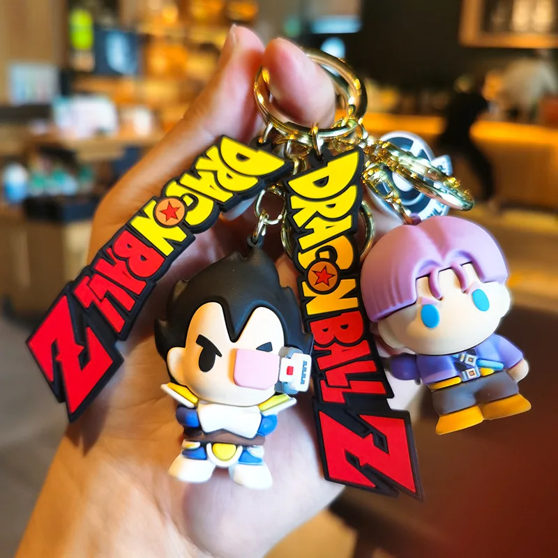 2023 Hot Sale Cartoon 3d Pvc Anime Dragon Ball Keychain Car Key Chain