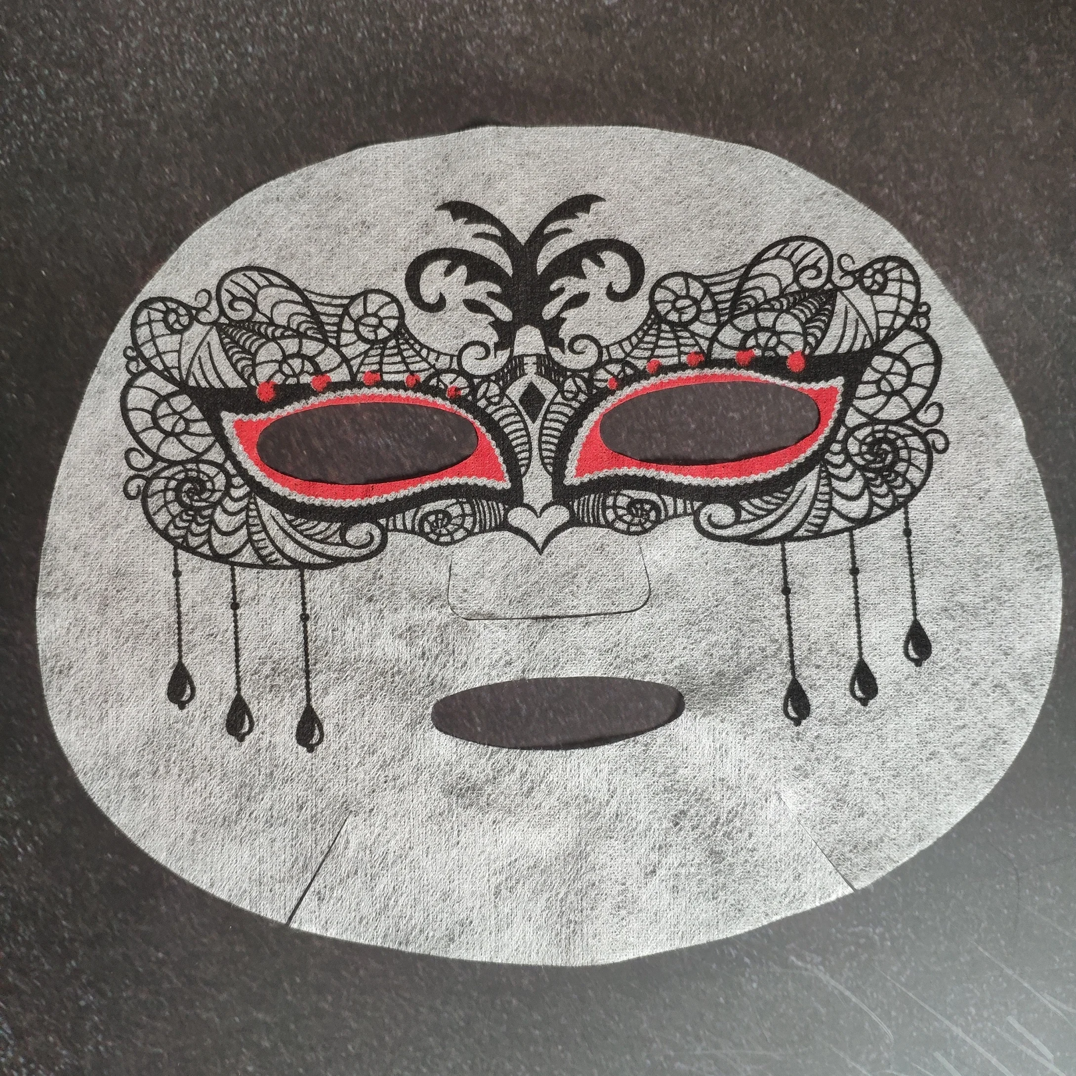 Pattern Printing Mask Bio Cellulose Facial Mask Paper Raw Material Dry Cotton Cloth Non Woven Fabric for Face Mask Sheet
