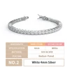 Rodium Plated 4mm